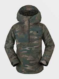 Kurtka Snowboardowa Juniorska Volcom Sluff Ins Pullover (Cloudwash Camo)