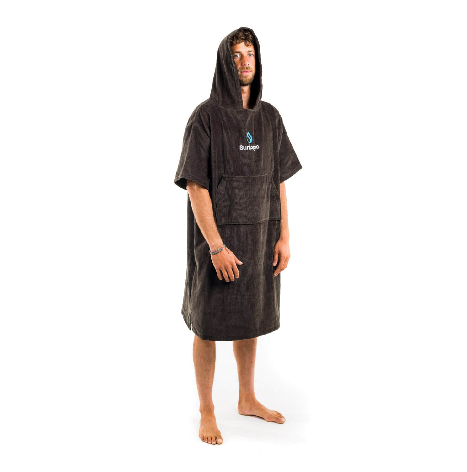 Poncho Surflogic – bawełna – Black